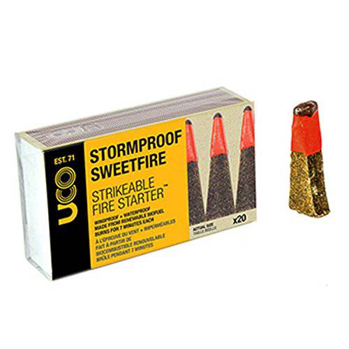 UCO STORMPROOF SWEETFIRE Strikeable Fire Starter 20 count