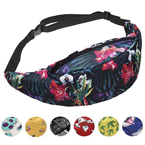 whatUneed Sports Hiking Running Belt Waist Bag，Fashion Travel Fanny Bag Super Lightweight for Travel Waist Pack