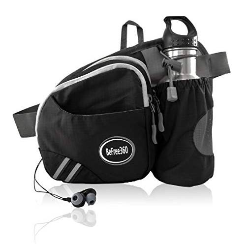 BeFree360 Hiking Waist Bag Fanny Pack for Women Men Water Bottle Holder Running Dog Walking Travel Cycling Holds iPhone8 Plus