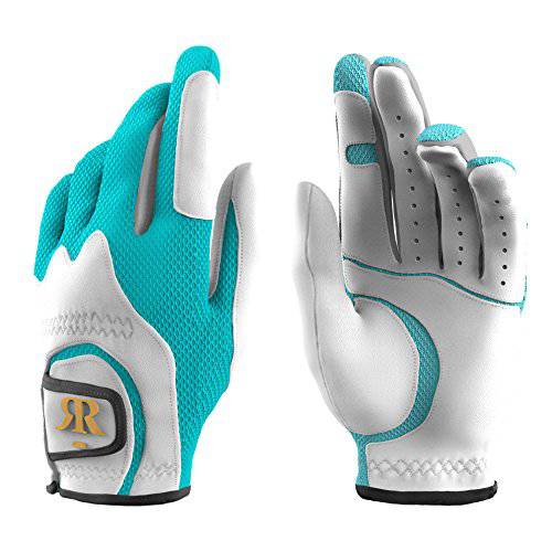 ROLF ZUIK Premium Ladies Women’s Golf Gloves (1 Pair- Left & Right) Stretch One Size Fits All