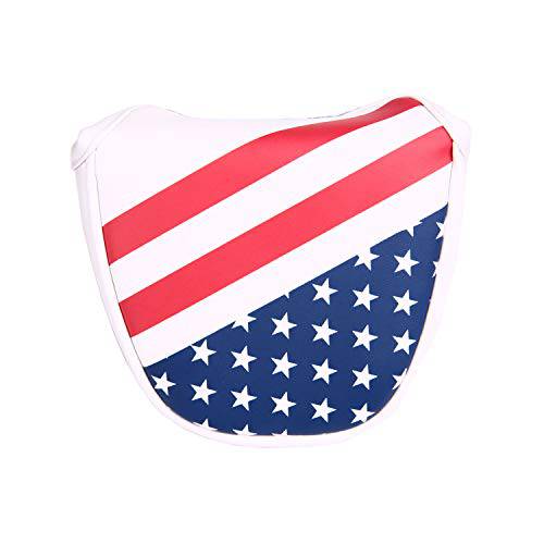 USA Stars and Stripes Magnetic Closure Golf Mallet Putter Head Covers for Odyssey Scotty Cameron Golf Builder