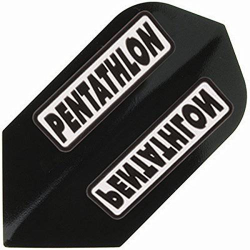 US Darts - 3 세트 (9 Flights) Pentathlon 슬림 블랙 Ex-Tough 다트 Flights