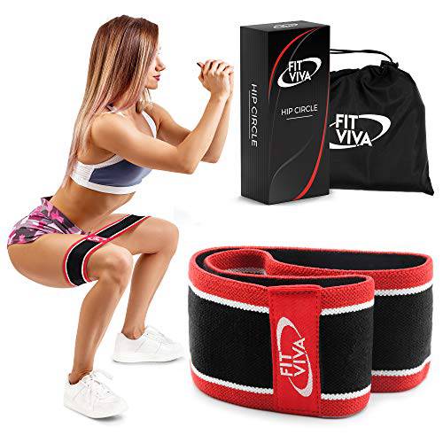 Fabric Resistance Bands Set - Booty Hip Bands for Legs, Shoulders and Arms Exercises - Perfect for Fitness, Glute or Squat Workout - 3 Non-Rolling Circle Bands for Women and Men