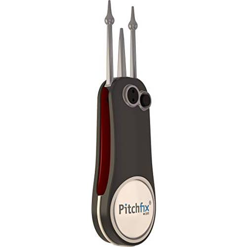 Golf Switchblade Divot Tool PITCHFIX Fusion 2.5 with Removeable Ball Marker