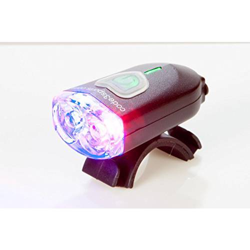 C3Sports 879001 Police Bike Light Wig-Wag Flash Mini Pursuit Daylight Visible, Red/Blue