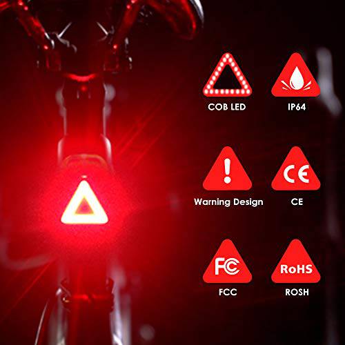 N N.ORANIE Super Bright 700 Lumens Bike Lights Front and Back Rechargeable Bike Light Set IP65 Waterproof Quick Release Headlight and Taillight Free Bicycle Flashlight for Safe Cycling