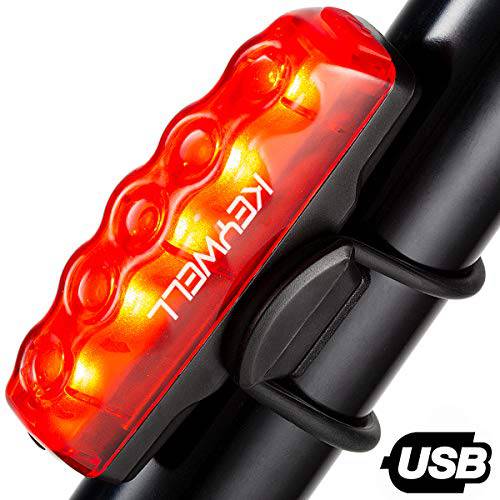 KEYWELL USB 충전식 자전거 테일 Light-Super 브라이트 LED 자전거 리어,후방 라이트 파워풀 레드 후면 라이트 사이클링 세이프티,안전 플래시라이트, 조명 - 방수