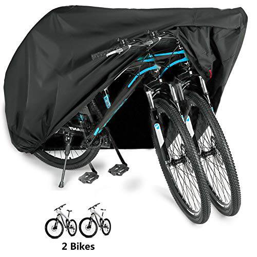 WAEKIYTL  자전거 커버 방수 아웃도어 XL XXL 자전거 커버 2 자전거S Oxford 천 방수 썬 UV 먼지 Wind 방지 오토바이 커버 마운틴 로드 전기,자동,전동 자전거 세발자전거 순양함