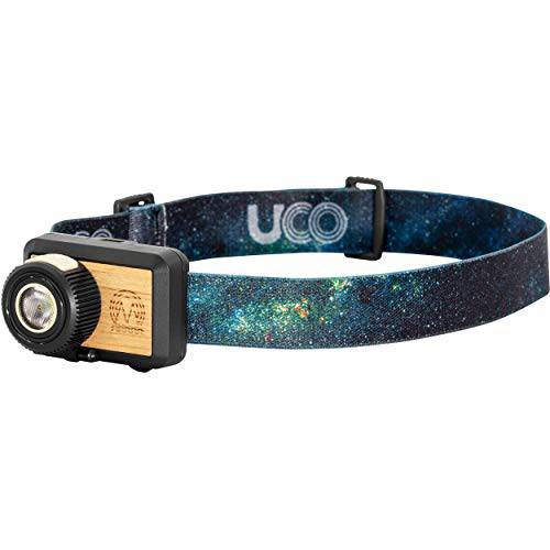 UCO Beta 200 루멘 가변 밝기 LED 전조등,헤드램프 리얼 우드 Inlay