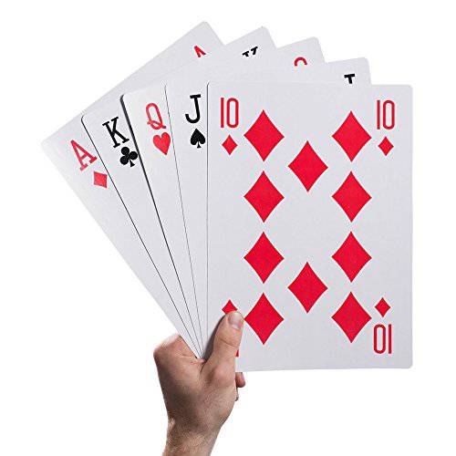Warmtree 5X7 점보 플레이 카드 거대한 Deck 포커