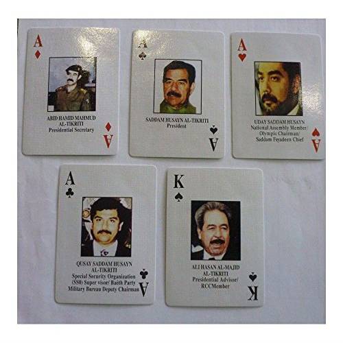 Iraqi Most Wanted 플레이 카드 Iraq War-Saddam 봉인 NEW