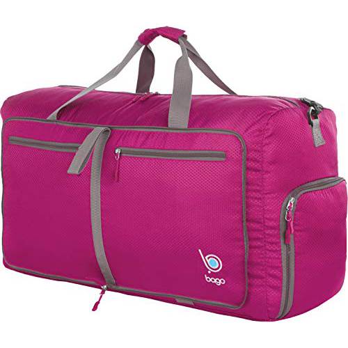 bago 여행용 더플 백 남성용 여성용 - 경량 접이식 더플 백 짐가방,캐리어 60L 80L 100L
