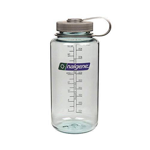 Nalgene  트리탄 와이드 입구 BPA-Free 물병, 워터보틀 (클리어 Seafoam, 32 Ounce)