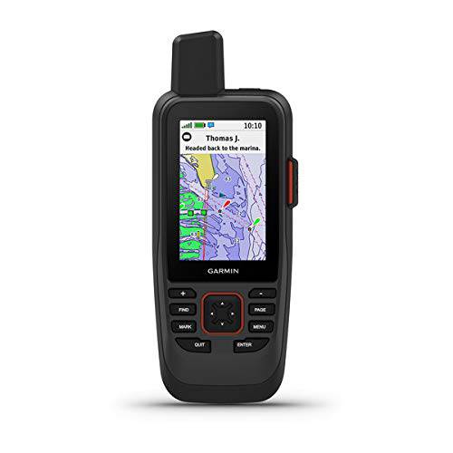 Garmin Gpsmap 86Sci, 플로팅 소형,휴대용 GPS 버튼 작동, Preloaded BlueChart G3 Coastal Charts And Inreach Satellite 커뮤니케이션 capabilities, 스트림 보트 데이터 From 호환가능한 Chartplotters