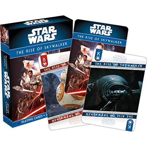 스타 워즈 플레이 카드 - 삽화 9 - the Rise of Skywalker Deck of 카드 Your Favorite 카드 게임 - 공식 라이센스 스타 워즈 상품 and 수집품 - 포커 사이즈 리넨 마감