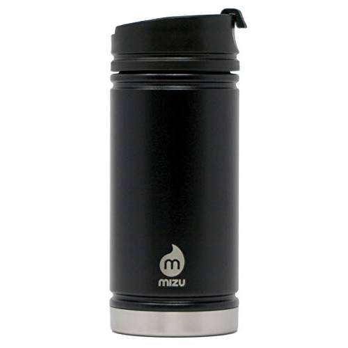 Mizu - V5 물병, 워터보틀 | 15 oz. 이중 벽면 스테인레스 스틸 진공 보온, 보냉 | 와이드 입구  누수방지 커피 뚜껑 | 다양한 컬러 | BPA 프리