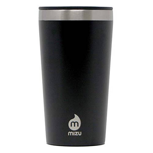 Mizu - T16 텀블러 | 16 oz. 이중 벽면 스테인레스 스틸 진공 보온, 보냉 | 와이드 입구 Sip Through 뚜껑 | 다양한 컬러 | BPA 프리