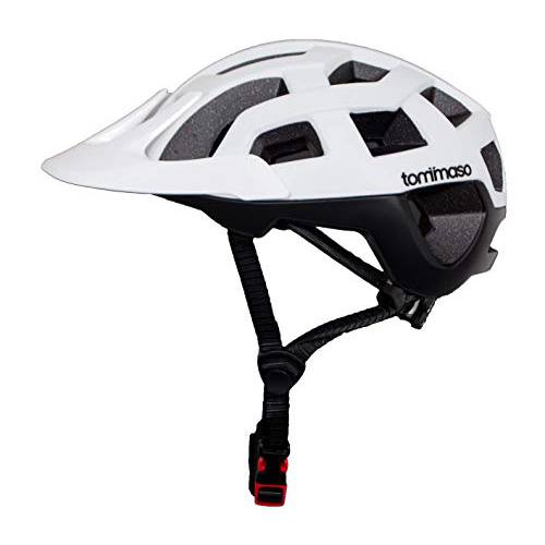 Tommaso Sporco MTB, 로드 사이클링 헬멧 탈부착가능 썬바이저, 조절가능 호환, 4 컬러 매트 블랙, 화이트, 티타늄, Yellow, 완전 인증된 세이프티,안전 프로텍트