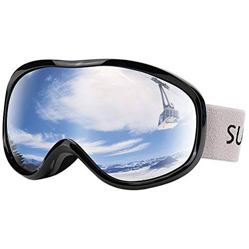 Supertrip  스노우 스키 고글 Anti-Fog 100% UV 프로텍트 스노우보드 고글 이중 렌즈 Over The 글라스 스키타기 남성용 여성용 Youth
