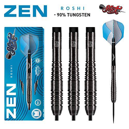 Shot  다트 Zen Roshi-Steel 팁 다트 Set-Front Weighted-90% 텅스텐 Barrels