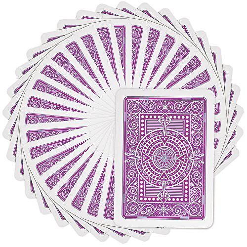 Modiano  텍사스 포커 Hold’em 100% 플라스틱 플레이 카드, 점보 인덱스, 포커 와이드 사이즈