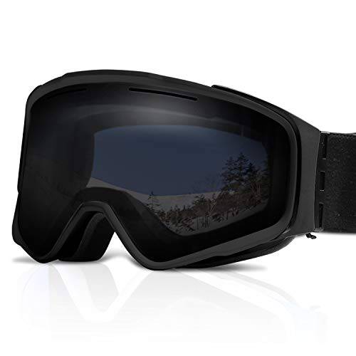 XR  스키 고글 자석 호환가능 렌즈  Anti-Fog 100% UV 프로텍트 조절가능 헤드밴드 스노우 고글 남성용&  여성용