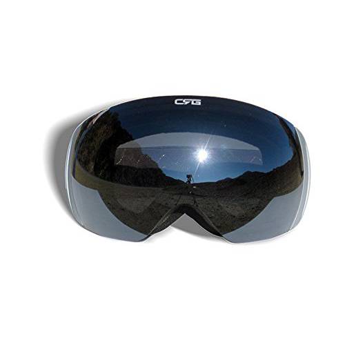 CRG Sports  스키 고글- 프레임리스 스노우 고글 남성용&  여성용 - 100% UV 프로텍트 T815S-159