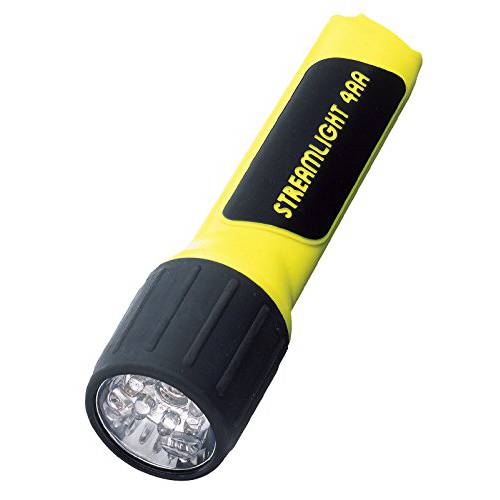 Streamlight 68201 4AA ProPolymer LED 플래시라이트,조명 화이트 Leds, Yellow - 67 루멘
