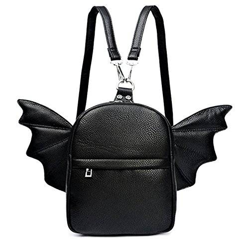 여성용 패션 미니 백팩 지갑 | 탈착식 Bat Angel 윙,날개모양,꼬리 숄더 백