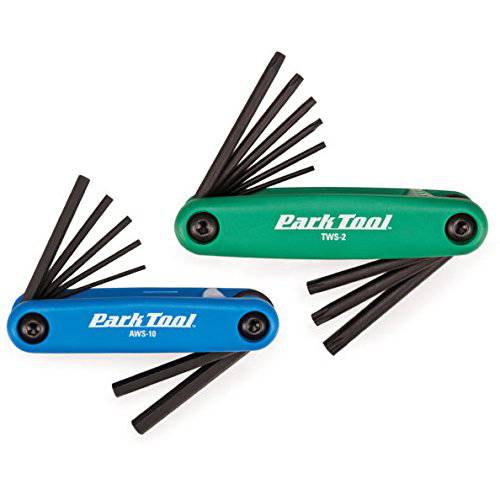 Park Tool FWS-2 Fold-Up 육각 and Torx 렌치 콤보 세트