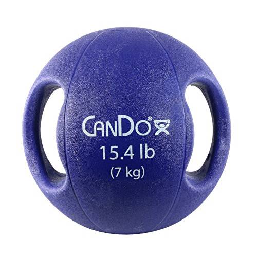 CanDo 10-3284 Molded 듀얼 손잡이 약 볼, 15.4 LB, 블루