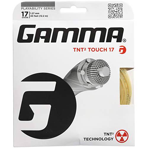 Gamma TNT2 터치 테니스 끈,스트립,선 내츄럴 