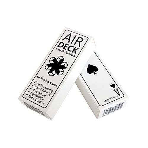 Air Deck - the Ultimate 여행용 플레이 카드 (화이트)