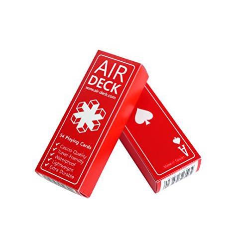 Air Deck - the Ultimate 여행용 플레이 카드 (레드)