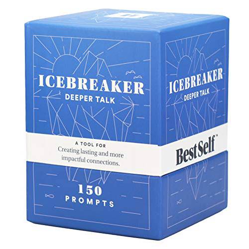 BestSelf Co.  대화 스타터 Icebreaker Deck 파워풀 툴 to Establish and 강화 Relationships by Cultivating Open, 매력적인, 더깊은 and Meaningful Interactions ― 150 Prompts