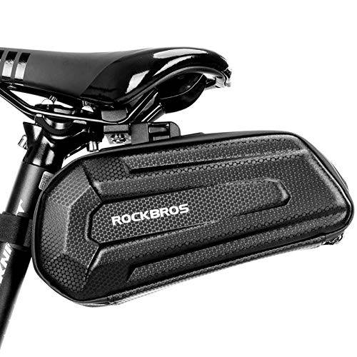 ROCKBROS  자전거 안장 백 자전거 안장 백 언더 의자 3D 하드 쉘 자전거 의자 백 실버 반사 스트립 방수 자전거 백 안장 백 마운틴 로드 자전거S, 퀵 출시