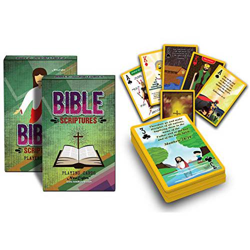 NewEights  인기있는 성경 메모리 Verses 카드 Series (1-Deck)