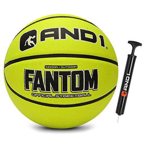 AND1 Fantom 러버 농구&  펌프- 공식 사이즈 Streetball, Made 실내 and 아웃도어 농구 게임