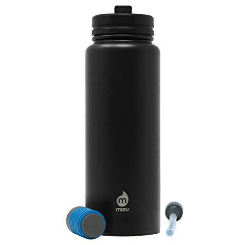 Mizu - 360 M15 매일 키트 물병, 워터보틀 | 용수필터, 물 필터, 정수 필터 | 49 oz. 싱글 벽면 스테인레스 스틸 | 와이드 입구  누수방지 빨대 뚜껑 | 다양한 컬러 | BPA 프리