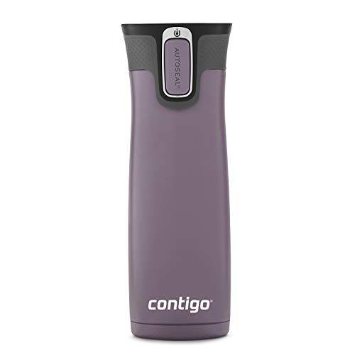 Contigo Autoseal West 루프 Vacuum-Insulated 스테인레스 스틸 여행용 머그잔, 20 oz, 다크 Plum
