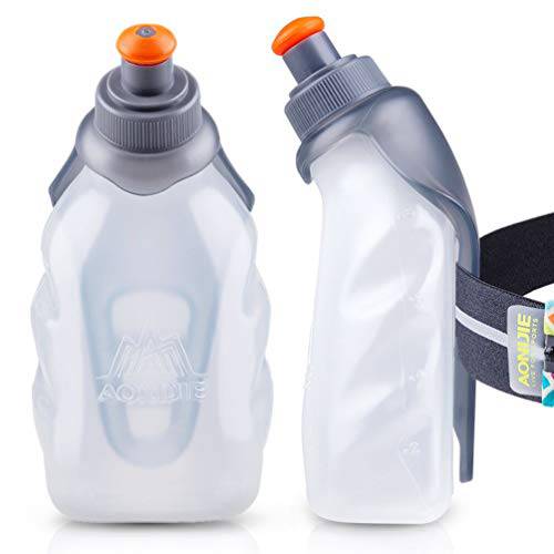 AONIJIE  런닝 물병, 워터보틀 클립 8.5 Oz (250ml) BPA-Free 병 홀더 수분보충 벨트 팩  런닝, 마라톤, 산책, 등산, 사이클링, 트레일, 스키타기