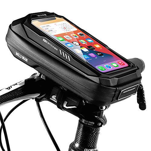 HUIOK Wild Man 자전거 자전거 백, 방수 자전거 폰 마운트 백 터치 스크린 홀더 케이스 핸드폰 Below 6.5
