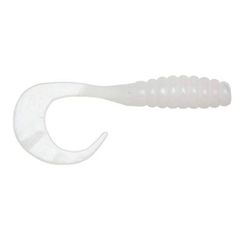 YUM Ribbontail Grub Curly-Tail Swim-Bait 베이스 낚시 루어, 3 인치 Length, 15 per 팩