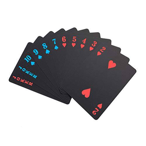 Wangjing 레드 로즈 방수 플레이 카드, 플라스틱 플레이 카드 포커 카드, 덱 of 카드 파티 게임 선물