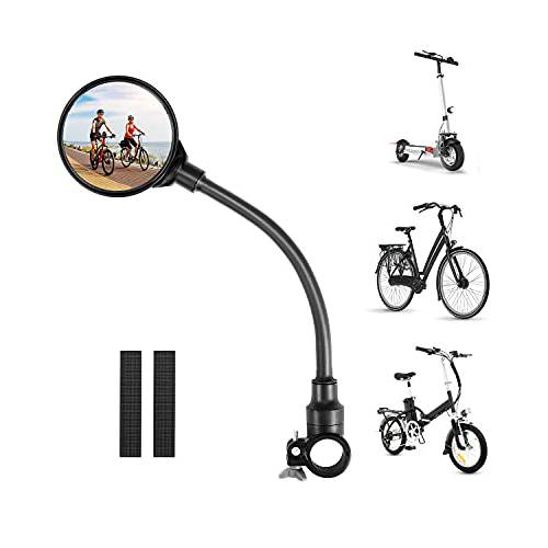 자전거 미러 라운드 자전거 후방 미러 360° 조절가능 핸들 마운트 범용 마운틴 로드 자전거 전기,전동 스쿠터 E-bike 자전거 악세사리