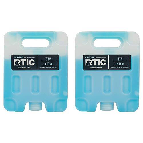RTIC 아이스 팩 Refreezable and 리유저블,재사용 쿨러 아이스 팩 Break-Resistant 디자인 (2 팩)