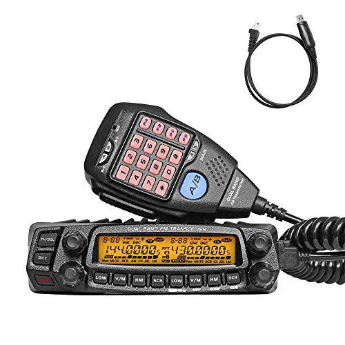 AnyTone AT-5888UV 휴대용 트랜시버 듀얼밴드 VHF UHF 50W/ 40W 차량 라디오 프로그래밍 케이블