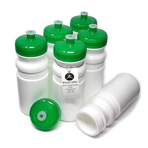 롤링 모래사장 20 Ounce 스포츠 물병, 워터보틀 6 팩, BPA-Free, Made in USA,  식기세척가능