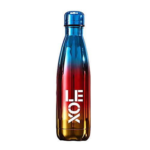 LEOX 17oz 스테인레스 스틸 진공 절연 물병, 워터보틀 - 유지 콜드 24 시간, 핫 12 시간 이중단열, 단열, Good 등산,  여행용&  캠핑 (Blue-Red)