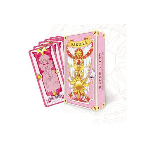 카드캡터 Sakura Clow 카드 선물 세트 - 스탠다드 에디션 (핑크 (라지))